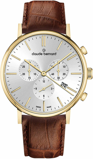 CLAUDE BERNARD Slim Line Chronograph 10258 37J AID