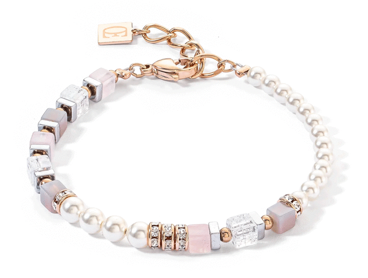 Coeur de Lion Precious Fusion Offset Bracelet Rose Gold-Ice Pink 4354/30-1920