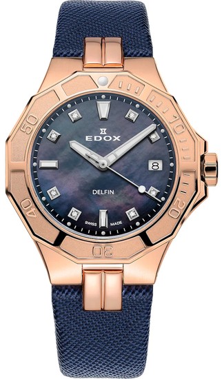 Edox Delfin Diver Date Lady 53020 37RC NANR