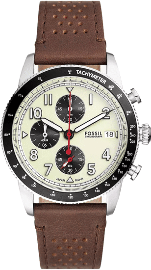 Fossil Sport Tourer Chronograph Brown Leather Watch FS6042