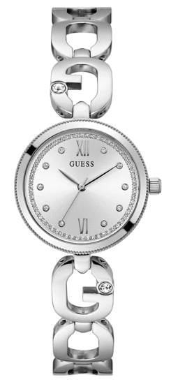 Guess Ladies Silver Tone Analog Watch GW0759L1