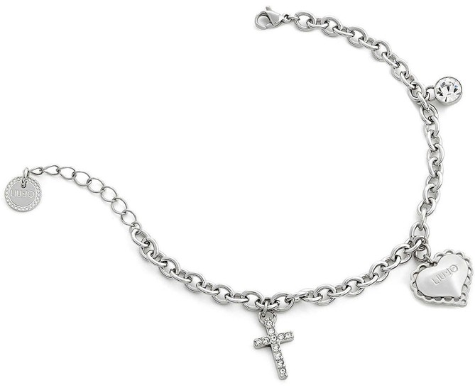 LIU JO BRACELET WITH HEART AND CROSS LJ1449