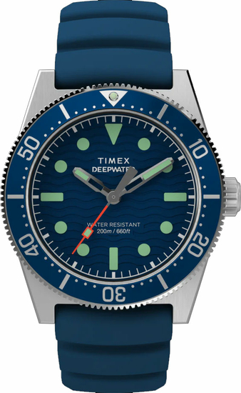 TIMEX Deepwater Reef 200 41mm Synthetic Rubber Strap Watch TW2W74600