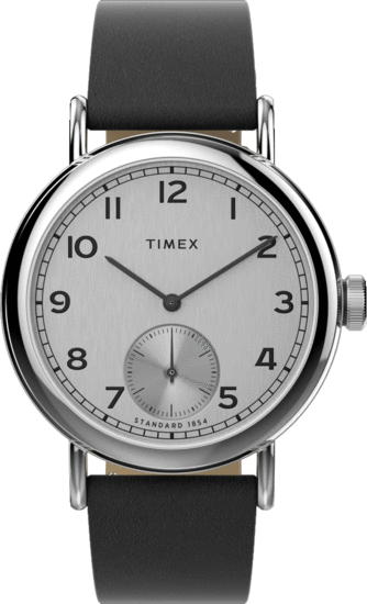 TIMEX Standard Sub-Second 40mm Apple Skin Leather Strap Watch TW2V71400