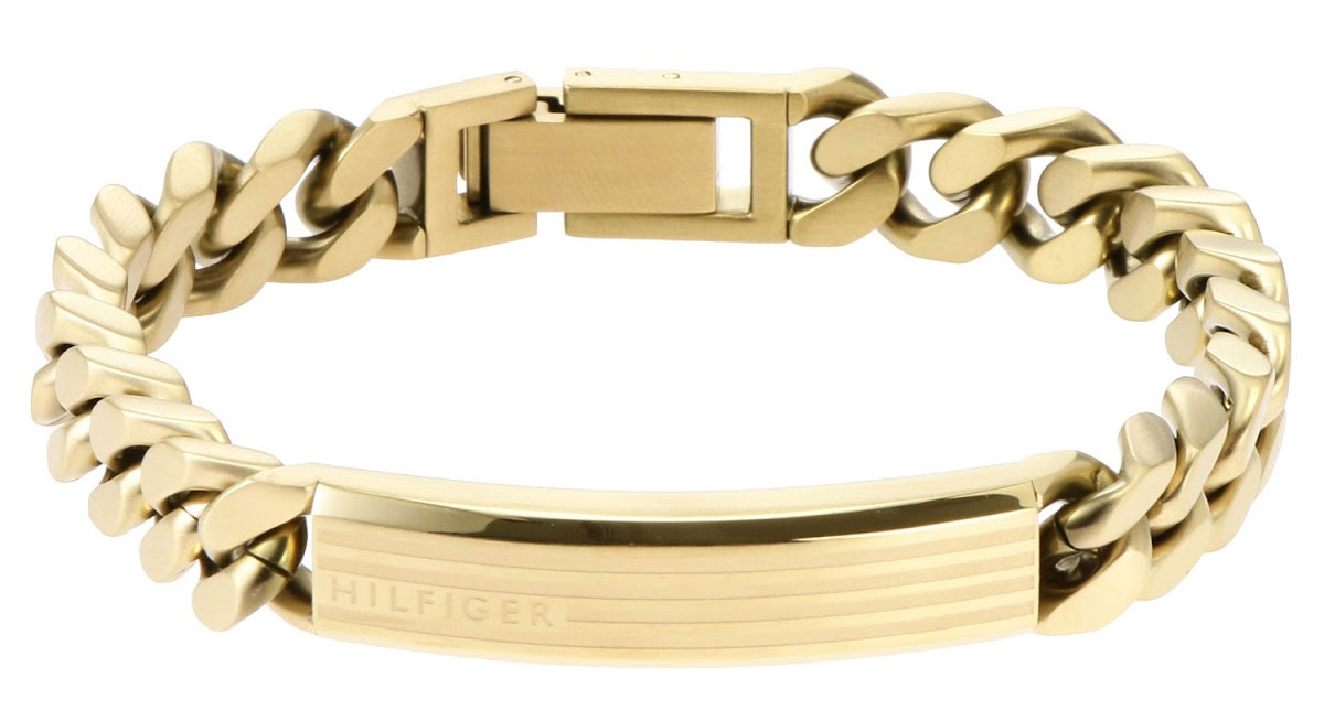 tommy hilfiger gold bracelet